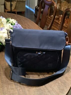 HKWIP Navy Crossbody Messenger Bag never used